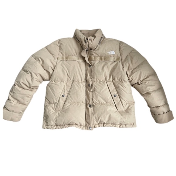 Eco Nuptse Jacket North Face Beige Jacket Womens The North Face